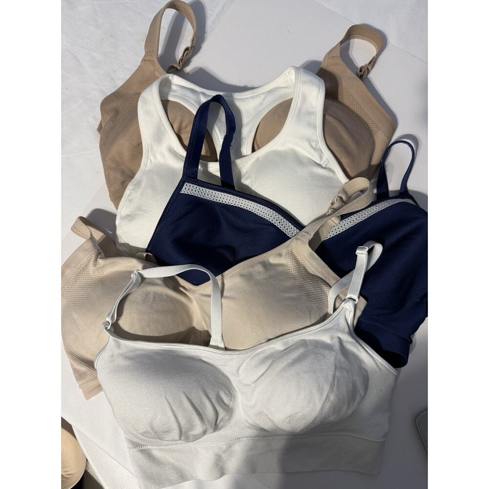 Lot 5‎ Women’s Bras L 40C Truekind Soma Warner’s Hanes Wireless